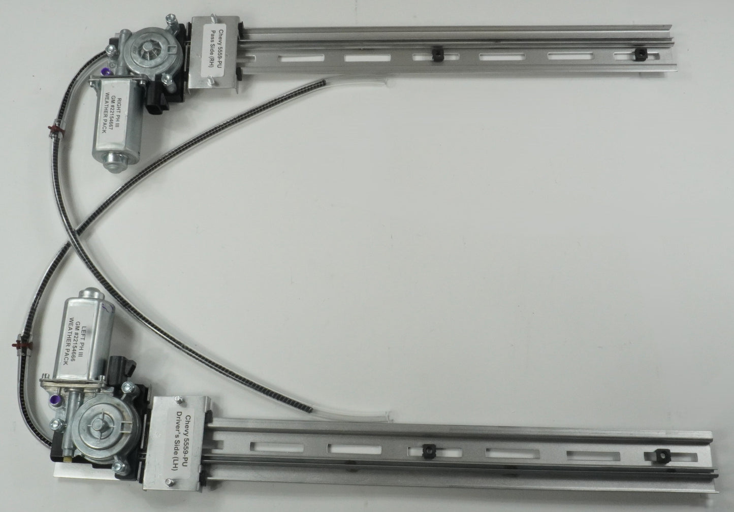 1955–1959 Chevy Pickup – 2 Window Partial Kit, Factory Vent Window