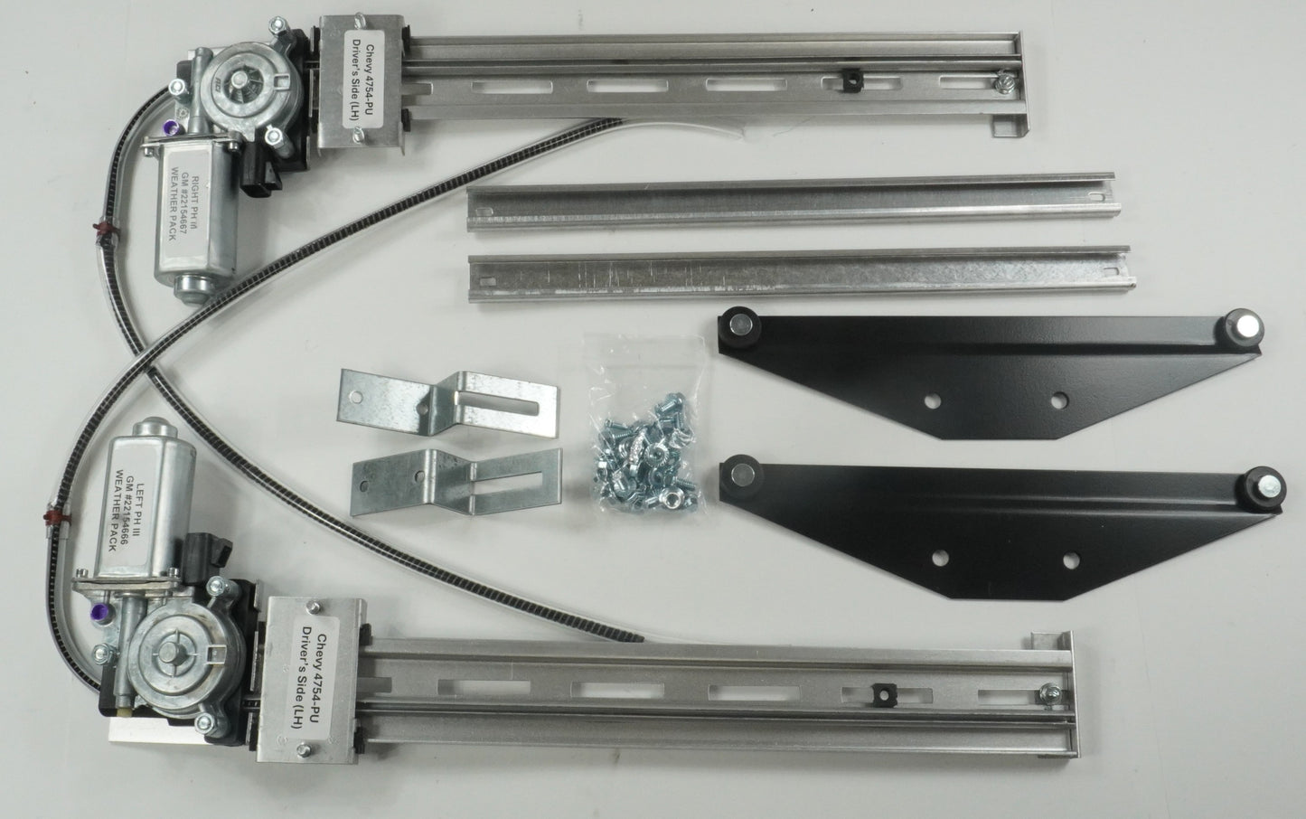 1947–1954 Chevy Pickup – 2 Window Partial Kit with Factory Vent (4754-PU W/V-2P)