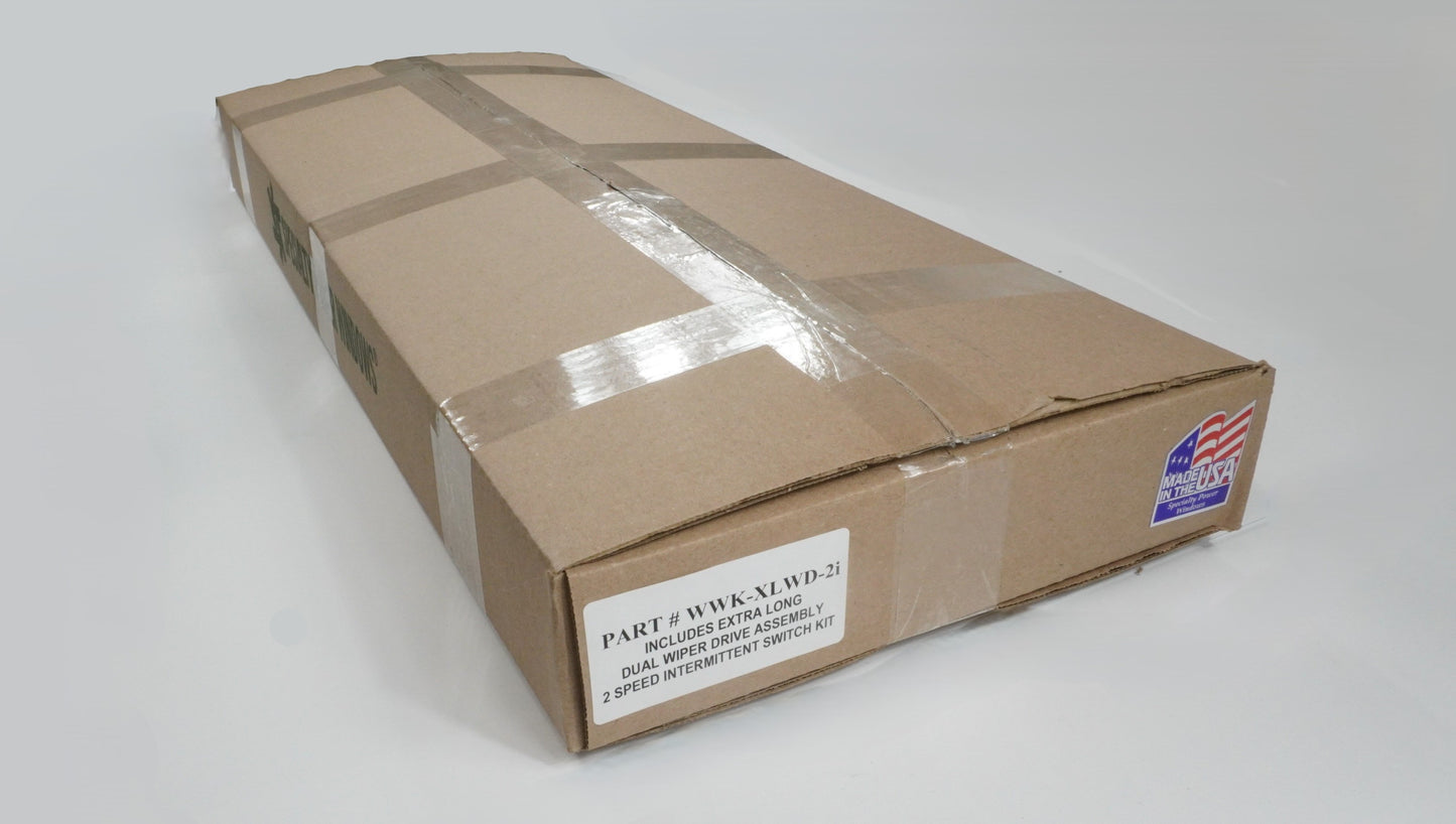 WWK-XLWD-2i Extra Long 144" Universal Wiper Drive Kit – 2-Speed w/ Intermittent Switch