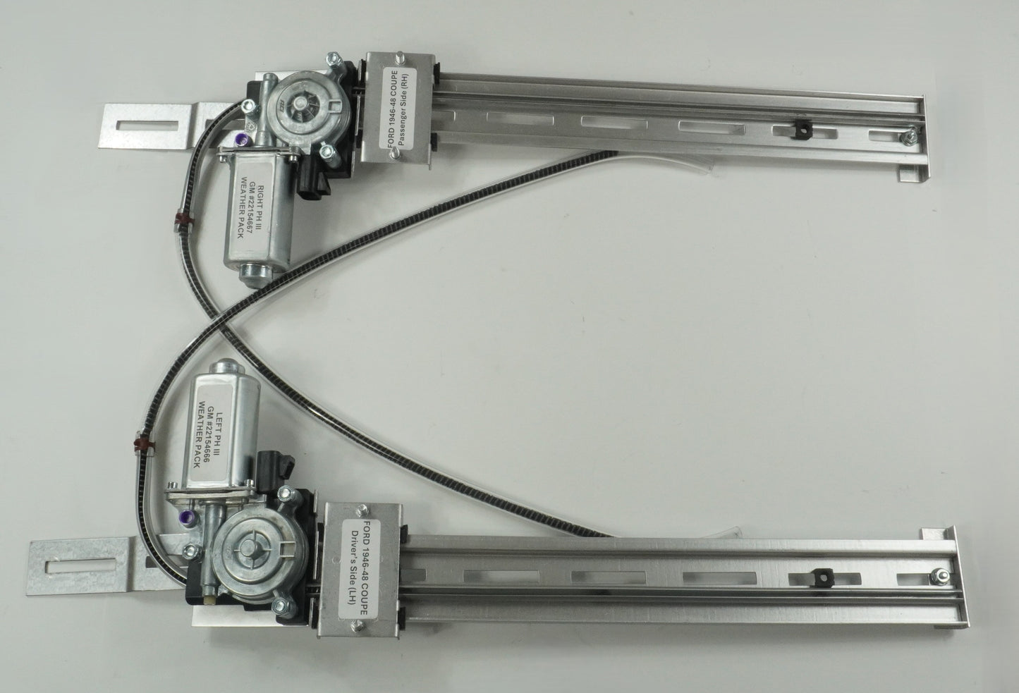1946-1948 Ford Coupe | 2 Front Windows | Complete Kit