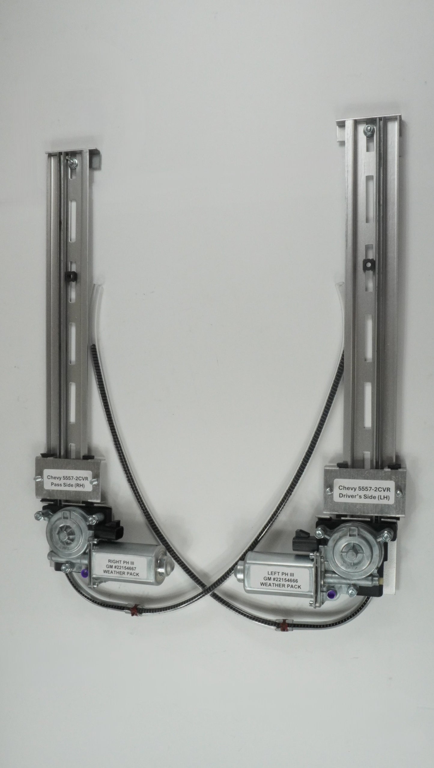 1955–1957 Chevy 2-Door Sedan – Vent Removed Partial Kit, Front Doors Only (5557-2PVR)
