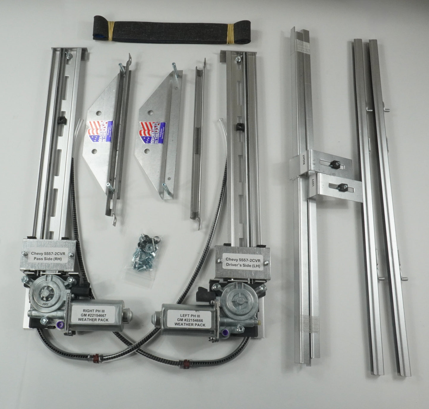 1955–1959 Chevy Pickup – 2 Window Partial Kit, Factory Vent Window