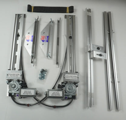 1955–1959 Chevy Pickup – 2 Window Partial Kit, Factory Vent Window
